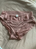 金三塔女式内裤女真丝花边低腰无痕三角裤NZF9C218 西柚粉1260 XL 实拍图