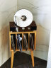 gramovox 格莱美黑胶唱片机柜子唱片收纳架杂志柜碟片架子 蓝牙音箱实木柜子留声机底座电唱机下柜 松木 原木色 实拍图