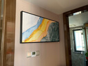 忆画大尺寸电表箱装饰画晶瓷画北欧抽象餐厅电闸箱挂画上翻配电箱遮挡画客厅现代简约弱电箱总开关 S款-石来运转【晶瓷画】  60*40cm拉丝亮钛金框可遮盖50*30电箱 实拍图