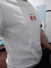 李宁（LI-NING）短袖t恤男女同款上衣春夏季李寧国潮印花圆领宽松休闲运动装半袖 标准白 M (170) 实拍图