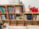 朵艺 实木书架北欧小户型客厅置物架展示架简约家用开放式收纳格架 【0.35米】三格柜 实拍图