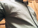 花花公子（PLAYBOY）长袖衬衫男士外套男装秋冬季休闲衬衣男绅士上衣服 豆绿 XL 实拍图