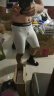 准者健身长短裤男式高弹速干运动套装跑步骑行压缩健身衣服打底紧身裤 Z124113404纯白色 【短袖】 L (175) 实拍图