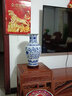 傲世景德镇陶瓷器青花瓷花瓶工艺品客厅摆件玄关办公室博古架装饰品 大号青花缠枝莲鱼尾瓶+底座+证书 实拍图