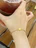 中国黄金（CHINA GOLD）四叶草黄金手链女款2026新款足金转运珠双11礼物情人节礼物送女友 四叶草手链 约2.25g 情人节礼盒 实拍图