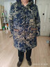 爱雅妈雅 中老年人棉袄女妈妈棉服秋冬奶奶装棉衣外套加绒厚7080太太姥姥 【高贵黑雪花绒】酞蓝偏小选大 3XL （110-120)斤 实拍图