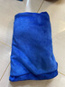 洁丽轩洗车毛巾汽车超细纤维大号毛巾加厚吸水专用擦车巾洗车布用品 蓝色 160*60cm一条装 实拍图