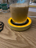 美斯尼 保温底座恒温杯垫加热器温茶水杯垫办公室暖牛奶神器 保温杯垫 黄色 实拍图
