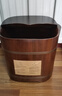 初心家用恒温足浴桶大桶过小腿养生木桶加厚高桶健康礼物泡脚桶 31cm方形口+木盖-大叶花梨木 实拍图