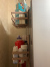 家佰利冰箱挂架侧壁挂架厨房冰箱置物架多层保鲜袋收纳架磁吸式储物架 粉色三层（磁吸式） 实拍图