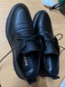 南度林牛皮春夏男鞋男士真皮商务休闲皮鞋男百搭工装大头男鞋子特大 黑色系带款（春秋单鞋） 40 正规皮鞋码 实拍图