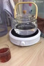 扬器提梁蒸煮一体茶壶蒸汽喷淋耐热玻璃壶高硼加厚烧水泡茶养生电陶炉 蒸煮茶壶+米白智能炉 +4杯 1L 实拍图