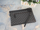 Cohnim kevin奢侈品男士手包手拿拉链男包手抓长钱包送老公男友情人节生日礼物 c208黑色花纹【绅士风格】 实拍图