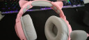 因卓B3520 少女粉色猫耳朵蓝牙耳机头戴式女生款无线手机吃鸡游戏电竞耳麦音乐运动跑步电脑直播耳机 实拍图