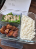 乐唯诗（NERVISHI）高硼硅玻璃饭盒婴儿辅食盒微波炉专用保鲜盒饭盒套装便当盒 保鲜盒【400ml+640ml+火烈鸟包】 实拍图