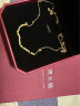 周大福 方珠方糖黄金项链(工费420)40cm 约4g F229085 晒单实拍图
