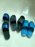 龙二猫防静电拖鞋女男士无尘室内车间工厂用软底厚底防滑耐磨蓝色工作鞋 蓝色6孔拖鞋 38码 实拍图