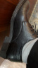 卡帝乐鳄鱼（CARTELO）软牛皮男士皮鞋商务正装鞋男软皮耐磨透气皮鞋男9585 黑色 42 实拍图