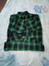 Matri Mr长袖衬衫男四季上衣男青少年学生宽松大码格子衬衫打底衬衣 红色+蓝色 M（90-105斤） 实拍图