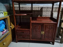錦名園锦名园红木家具非洲花梨（学名：刺猬紫檀）实木茶水柜中式餐厅茶室客厅多功能餐边柜储物柜 长77*宽32*高85cm 实拍图
