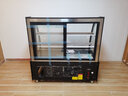 米沙熊 Misha  商用展示柜冷藏  甜品水果蛋糕寿司商用保鲜柜风冷无霜 玻璃甜品展示柜 弧形后开门+风冷除雾  黑色 落地三层长1.2米宽0.65米高1.2米 实拍图
