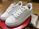 安踏（ANTA）板鞋女鞋2026秋季新款休闲小白鞋子女士款白色平底轻便运动鞋子女 安踏白/黑8004 36.5 实拍图