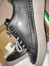 卡帝乐鳄鱼（CARTELO）鞋子男鞋2025秋冬季时尚休闲鞋男英伦潮皮鞋男士软底板鞋 黑棕 39 实拍图