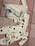 贝乐咿新生儿衣服秋季冬款刚出生婴儿和尚服连体衣纯棉初生宝宝哈衣爬服 1603喝奶不干活+1976罗马天空 52cm （建议0-2个月） 实拍图