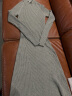 GOBI戈壁简约套头内搭紧身修身长袖中长款女针织连衣裙 卡其色57 S 晒单实拍图