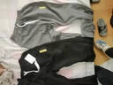爵少（2件装）冰丝裤子男夏薄宽松休闲运动工作裤速干哈伦束脚九分裤 两件装 灰色+黑色 2XL 125-135斤 实拍图