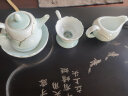 苏氏陶瓷（SUSHI CERAMICS） 茶具套装 忆荷陶瓷功夫茶具青瓷手绘描金茶杯子带礼盒（茶壶） 实拍图