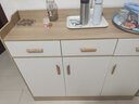 灏森梦 餐边柜现代简约储物柜家用碗柜靠墙茶水柜厨房边柜置物柜子 【三门三抽】田园橡木120CM 实拍图