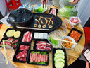 康佳（KONKA）电烧烤炉 家用 电烤炉 烤肉锅电烤盘 烤涮一体锅鸳鸯方火锅 食品不粘涂烧烤盘多功能家用烤炉烧烤 大号礼包|鸳鸯锅|双温控 1层 实拍图