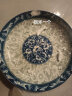 云鸿陶瓷菜盘套装 家用创意个性青花肠粉蒸餐盘饭盘 陶瓷网红艺术盘子 8英寸盘子*10(蔓玉) 实拍图