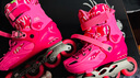 费斯（Freestyle） 轮滑鞋儿童专业锁轮3-6-12岁男女直排初学者全套装中小学溜冰鞋 粉色/锁轮款+赠品 M 码32-35码 内长200-220MM 实拍图