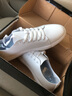 跑鱼小白鞋男学生白鞋韩版平底休闲透气板鞋男百搭系带单鞋春夏季男鞋 白色912 41 实拍图
