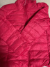 鸭鸭（YAYA）2021秋冬季轻薄羽绒服女短款轻型保暖时尚休闲立领白鸭绒外套 大红色 XL 实拍图