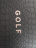 高尔夫（GOLF）腰带男士针扣皮带真牛皮皮带男款裤腰带休闲时尚商务腰带礼盒 双面头层牛皮针扣黑枪色4902 实拍图