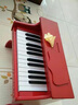 俏娃宝贝（QIAO WA BAO BEI）木质儿童小钢琴玩具女孩电子琴1一3周岁礼物宝宝早教乐器2生日5两 红：真钢琴声木质烤漆钢琴+谱架 实拍图