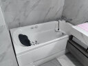 科勒（KOHLER） 科勒按摩浴缸冲浪整体独立浴缸皓玥家用浴缸 76447T-NW右角位自带龙头1.6m 实拍图