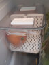 爱丽思保鲜盒冰箱收纳盒爱丽丝抽屉式厨房食品果蔬鸡蛋速食保鲜冷藏冷冻储存盒 中号(带双层隔板) 带盖 实拍图
