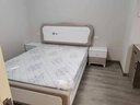 上林春天 床 实木床北欧现代简约小户型双人床主卧组合卧室家具 原木色床+9D乳胶床垫 1800*2000 静音加厚排骨架 实拍图