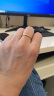 周六福（ZLF）    黄金戒指女款硬金三生三世足金素圈指环 定价单个 光面17号 晒单实拍图