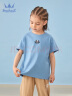 水孩儿（SOUHAIT）童装男童女童短袖夏季新款儿童T恤凉感上衣 本白 160 晒单实拍图