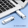 banq 128GB USB3.2 Gen1 U盘 F61高速版 全金属电脑车载两用优盘360度旋转 移动商务大容量upan防震 实拍图