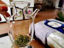 丰陶张生 日式加厚耐热玻璃过滤龙井绿茶壶仿宋执壶花茶泡茶器套装公道杯 绿茶公道壶350毫升+两高脚猴魁杯 实拍图