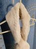 GLO-STORY围脖女 毛毛领子韩版燕尾交叉围脖保暖围巾护颈可爱仿獭兔毛绒 实拍图