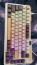 珂芝(KZZI)K75机械键盘有线蓝牙无线2.4G三模gasket结构82键75配列PBT键帽非柯芝RGB背光慕斯版TTC烈焰紫轴 实拍图
