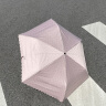 obsu日本太阳伞女小巧波点手动遮阳伞夏晴雨两用 粉色 金色点防晒伞 晒单实拍图