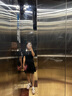 品彩（PinCai）短袖连衣裙女夏季翻领显瘦桔梗裙小个子百搭黑色连衣裙 PW1KDL469 实拍图